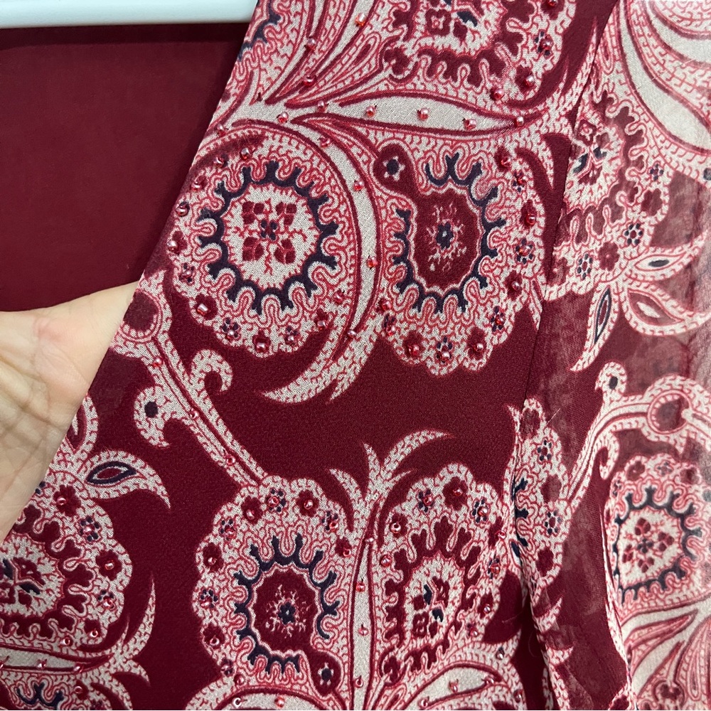 90’s Vintage I.C.E. Paisley Midi Dress - Picture 9 of 9